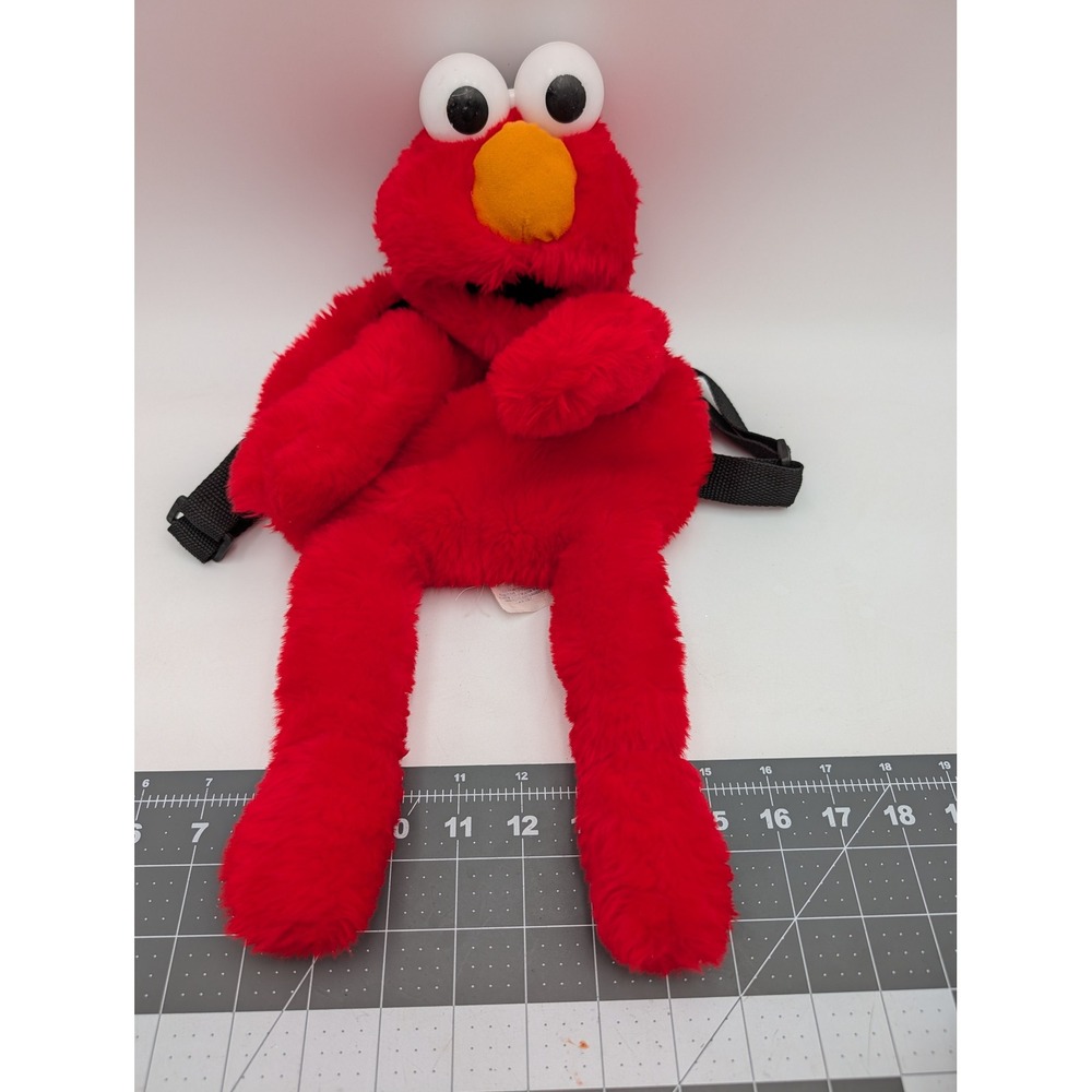 Roma Kids Elmo Plush Backpack‎ Red Sesame Street Bag Stuffed Animal Toy